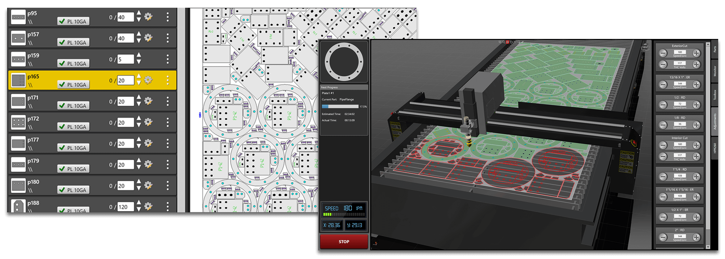 Nesting Machine Integration