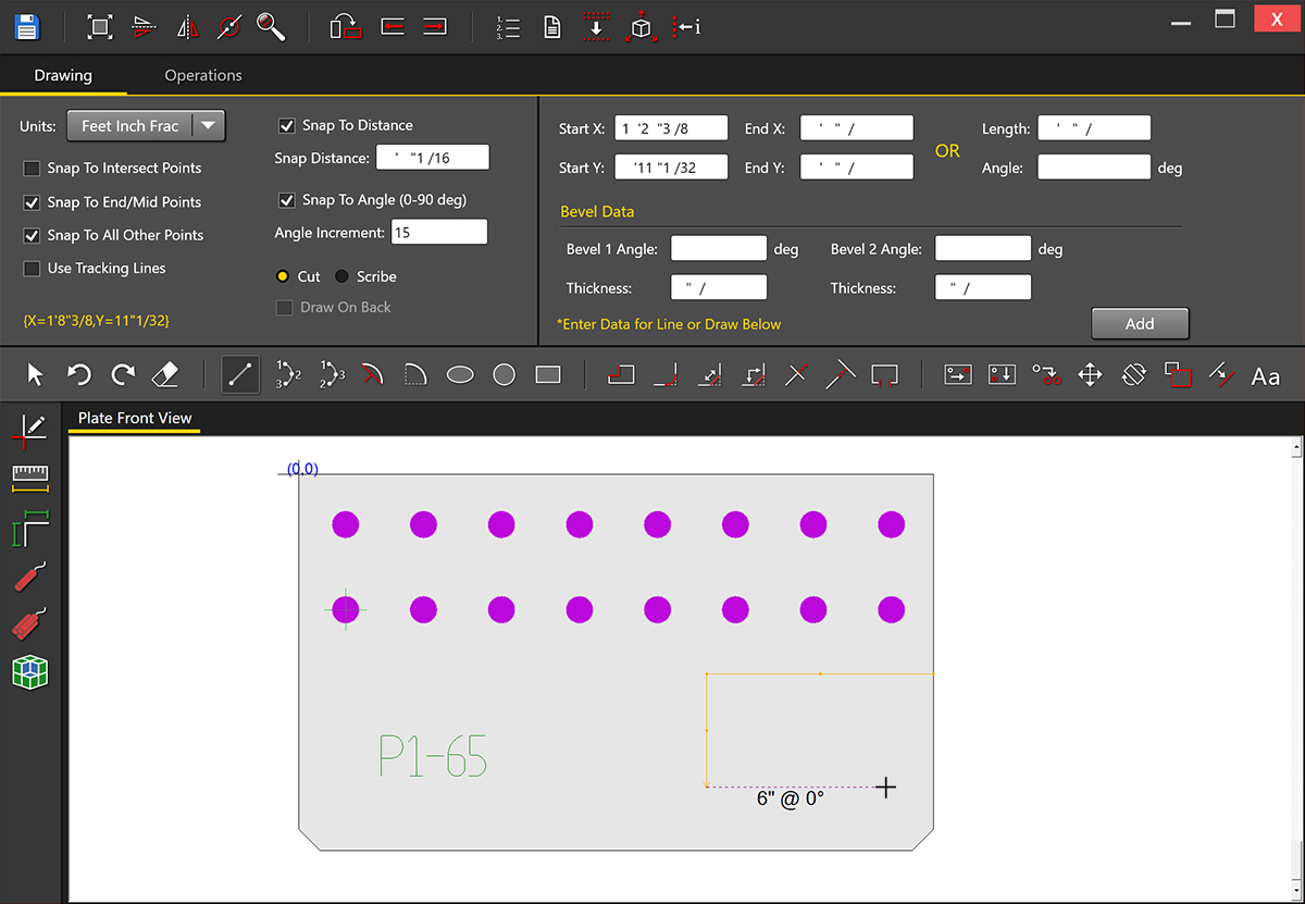 DXF Part Editor